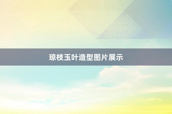 琼枝玉叶造型图片展示